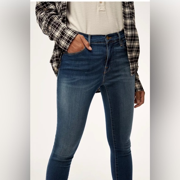 Anthropologie Frame Sulman skinny jeans with frayed hem 28 - Picture 2 of 9